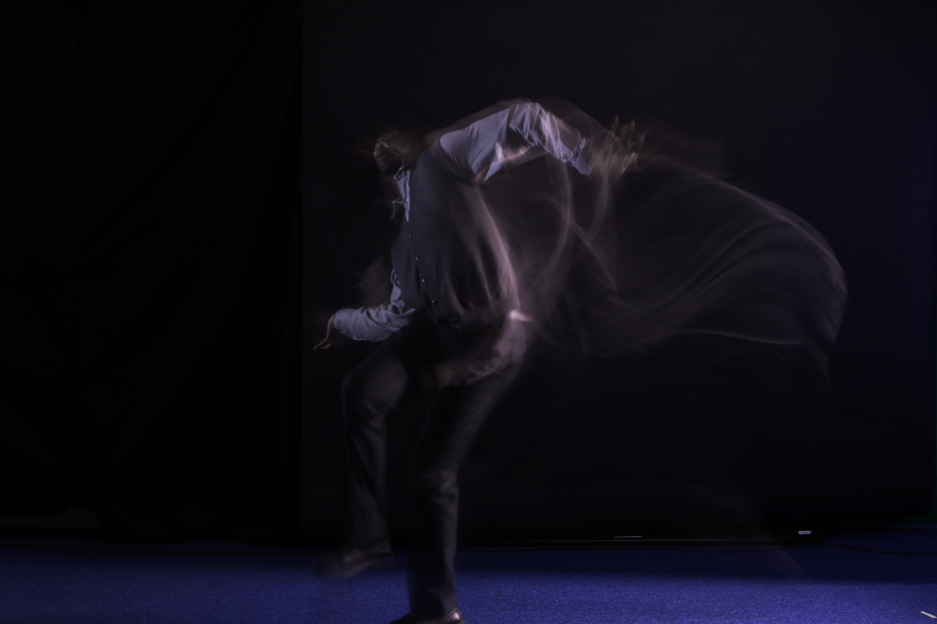 Flou de mouvement une personne