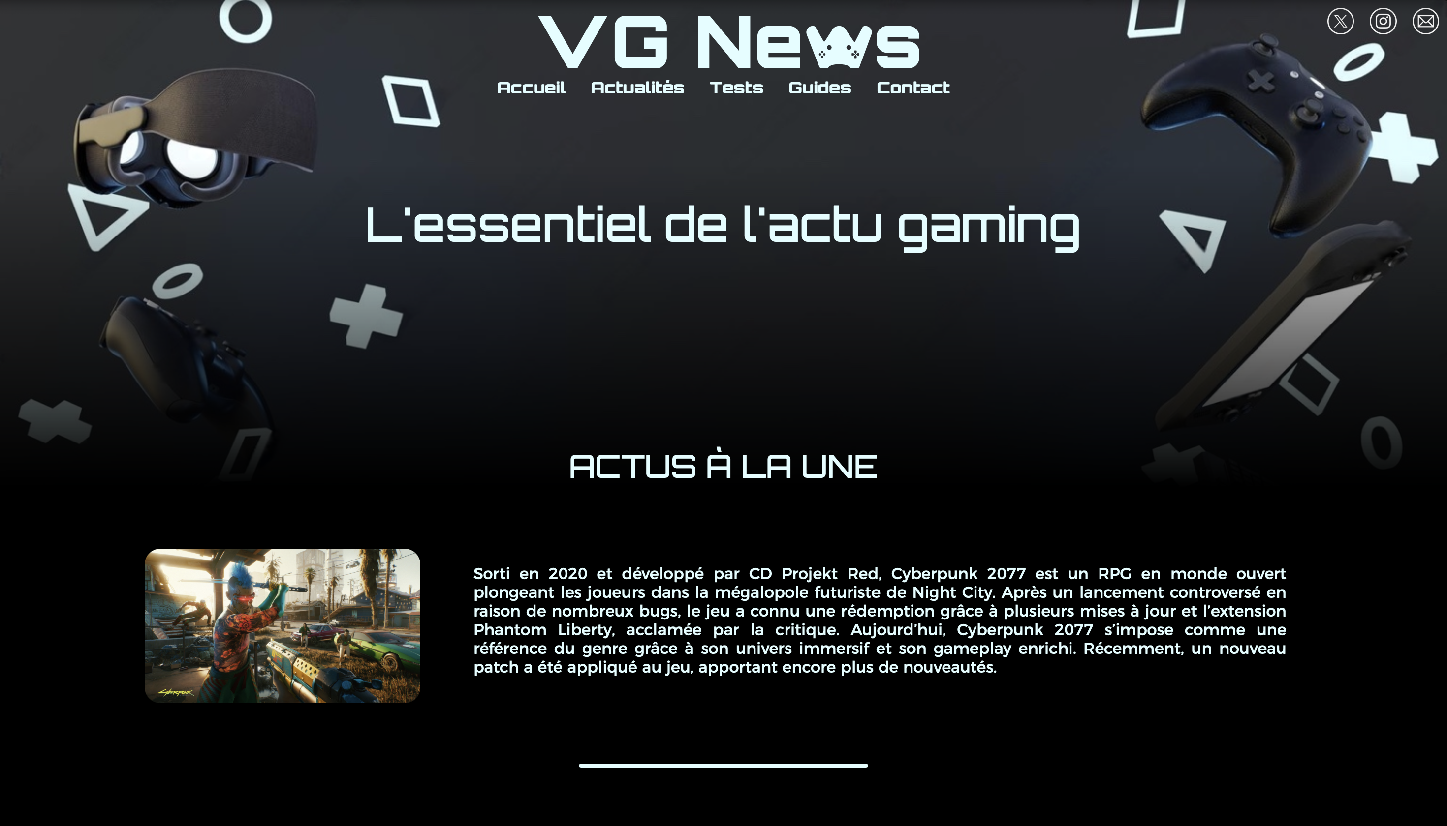 Aperçu de VG News